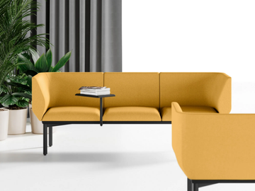 DIVO - Sectional fabric leisure sofa by Las Mobili - view 2